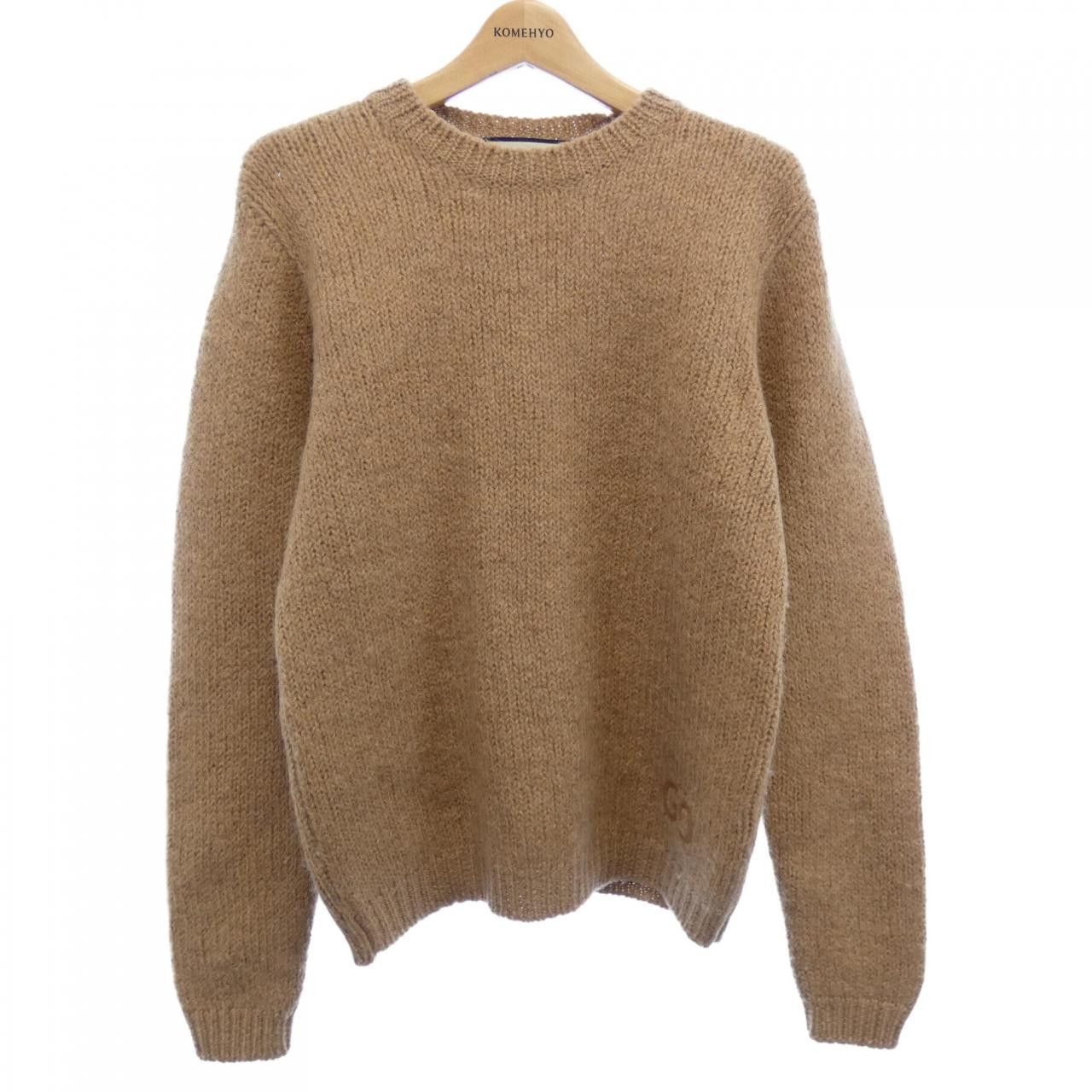 Gucci Gucci Gucci Felted Wool GG Logo Knit Textile Tops 636327XKBJD DUTY FREE for USA Size ONE SIZE - 1 Thumbnail