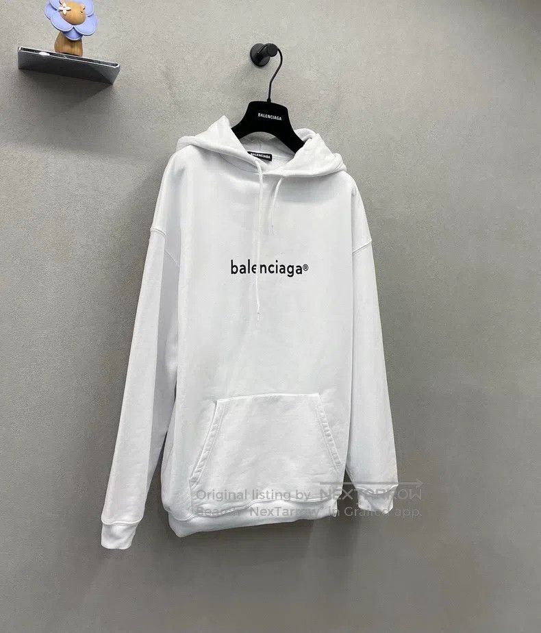 Balenciaga Balenciaga White Hoodie, Size M Size US M / EU 48-50 / 2 - 4 Thumbnail