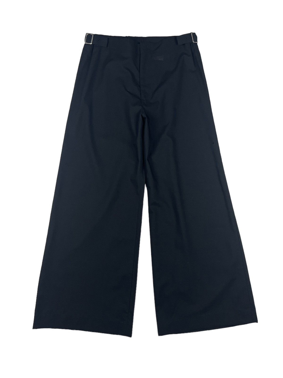 Yohji Yamamoto Vintage Yohji Yamamoto Wide Leg Wool Trousers Size US 33 - 1 Thumbnail