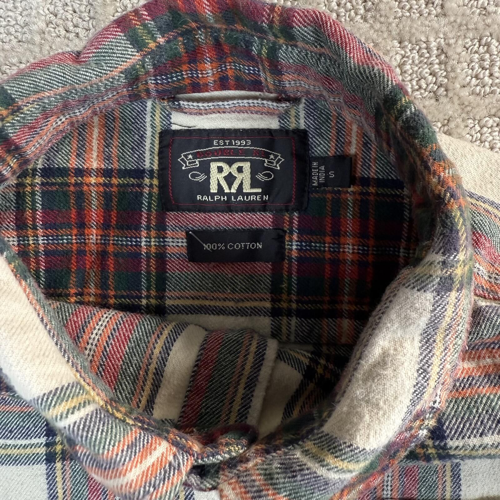 Polo Ralph Lauren Polo Double RL Plaid Flannel Button Up Shirt Size Small Size US S / EU 44-46 / 1 - 3 Thumbnail