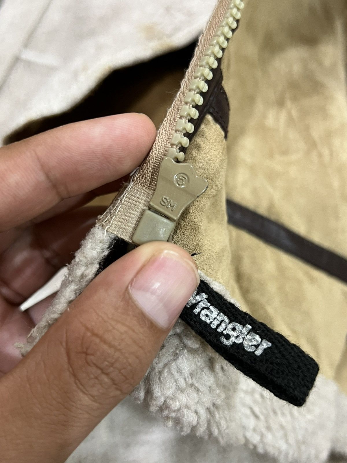 Vintage × Wrangler Vtg Wrangler Sherpa Sheep skin Leather Jacket Size US M / EU 48-50 / 2 - 10 Thumbnail