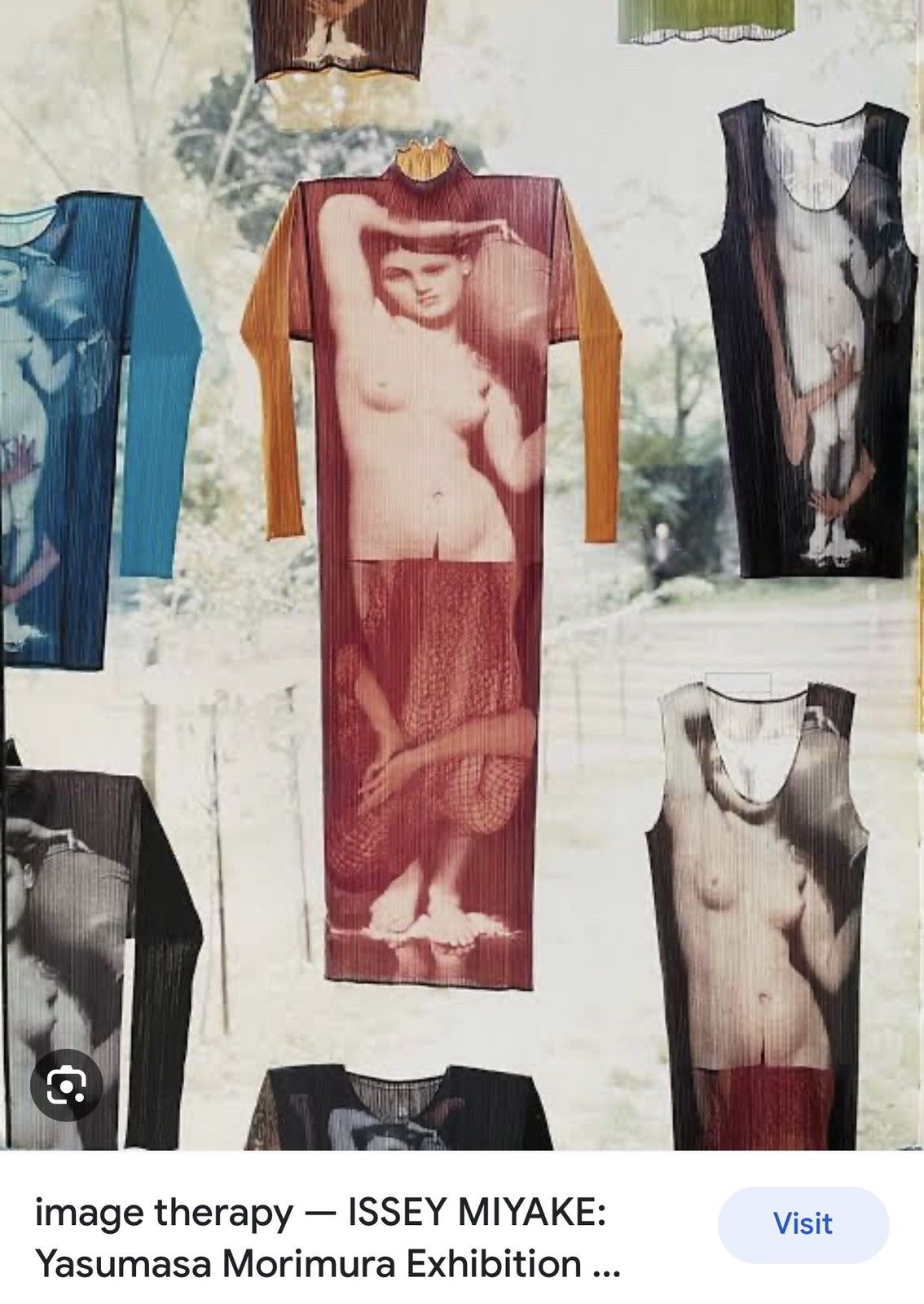 Issey Miyake 1996 Pleats Please Guest Artist No. 1 “Yasumasa Morimura” Size L / US 10 / IT 46 - 12 Thumbnail
