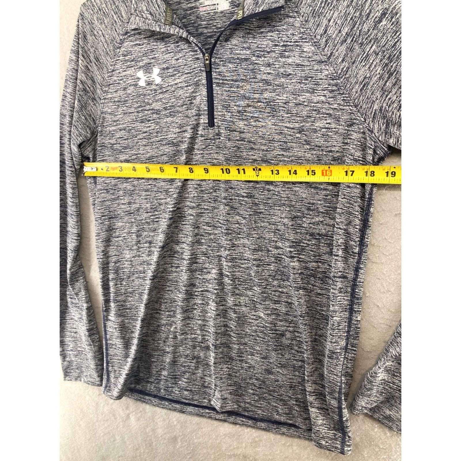 Under Armour Under Armour Mens Pullover 1/4 Zip Black HeatGear Athletic Shirt Size US S / EU 44-46 / 1 - 2 Thumbnail