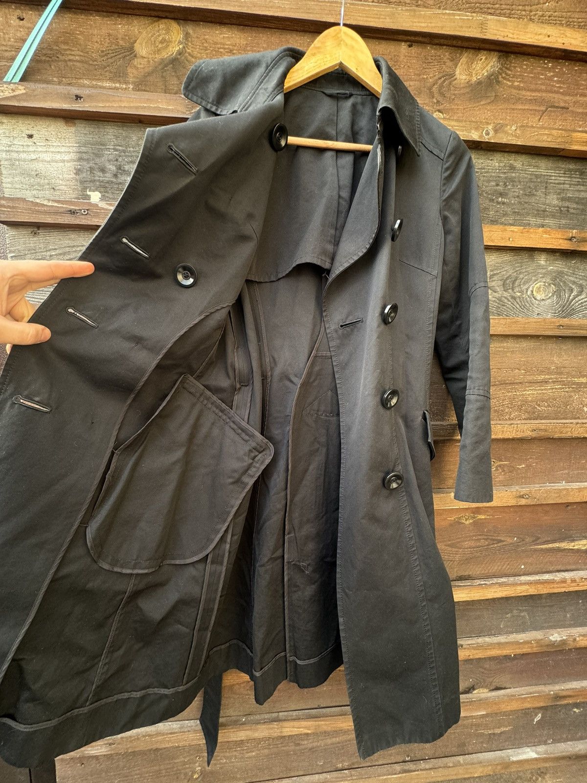 If Six Was Nine Made in Japan Manouqua black belt trench coat Size XS / US 0-2 / IT 36-38 - 13 Thumbnail
