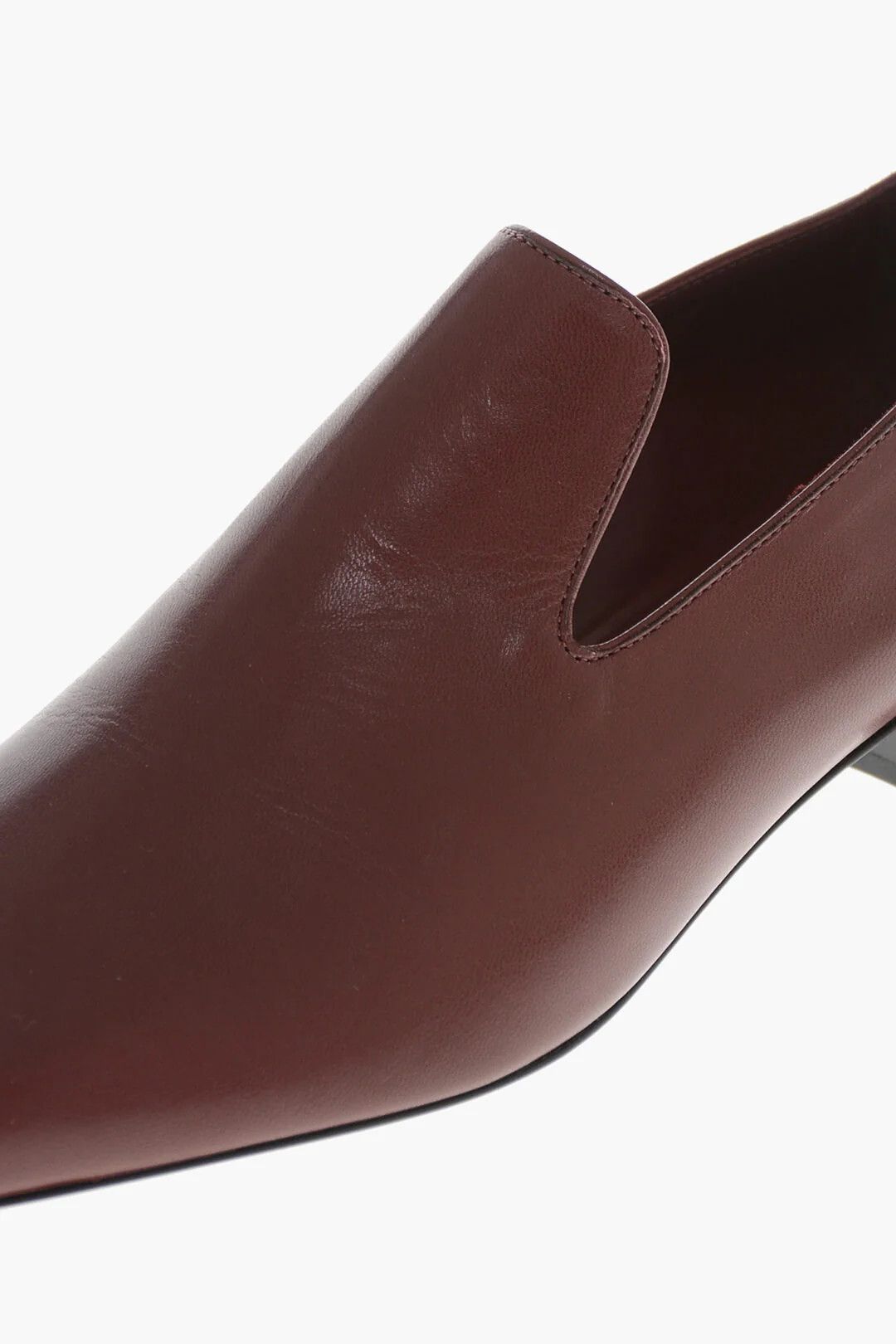 Salvatore Ferragamo og1mm0426 Leather Loafers in Burgundy Size US 11 / IT 41 - 2 Thumbnail