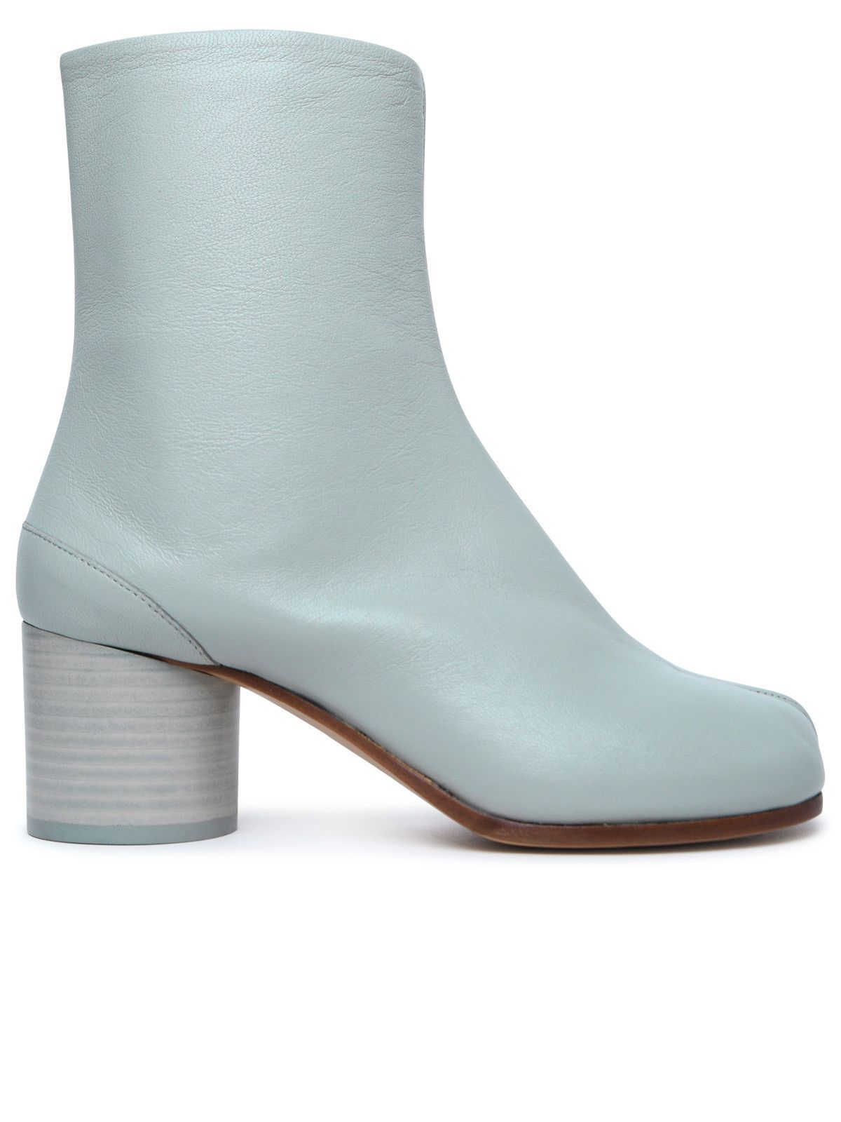 image of Maison Margiela 'tabi' Green Anise Leather Ankle Boots, Women's (Size 5)