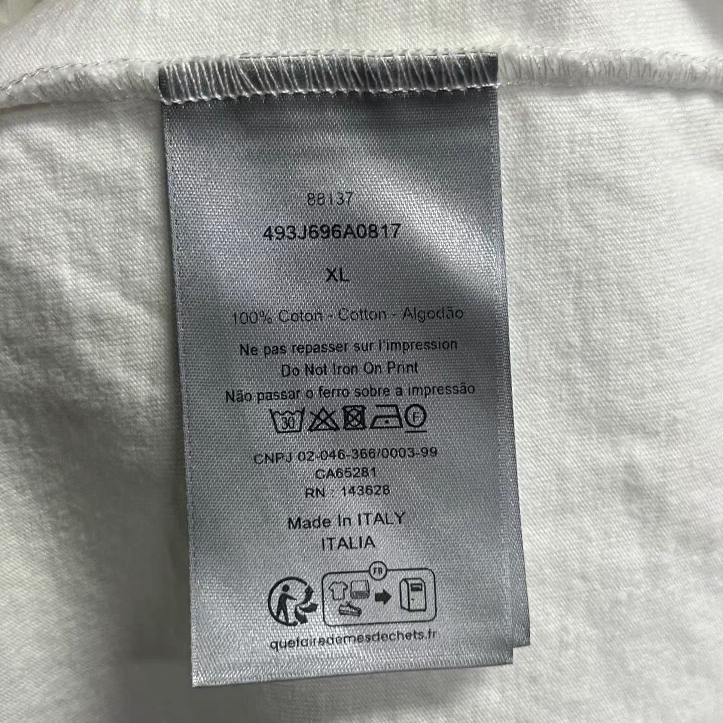 Dior Dior cream plant print crewneck short-sleeve T-shirt XL Size US XL / EU 56 / 4 - 5 Thumbnail
