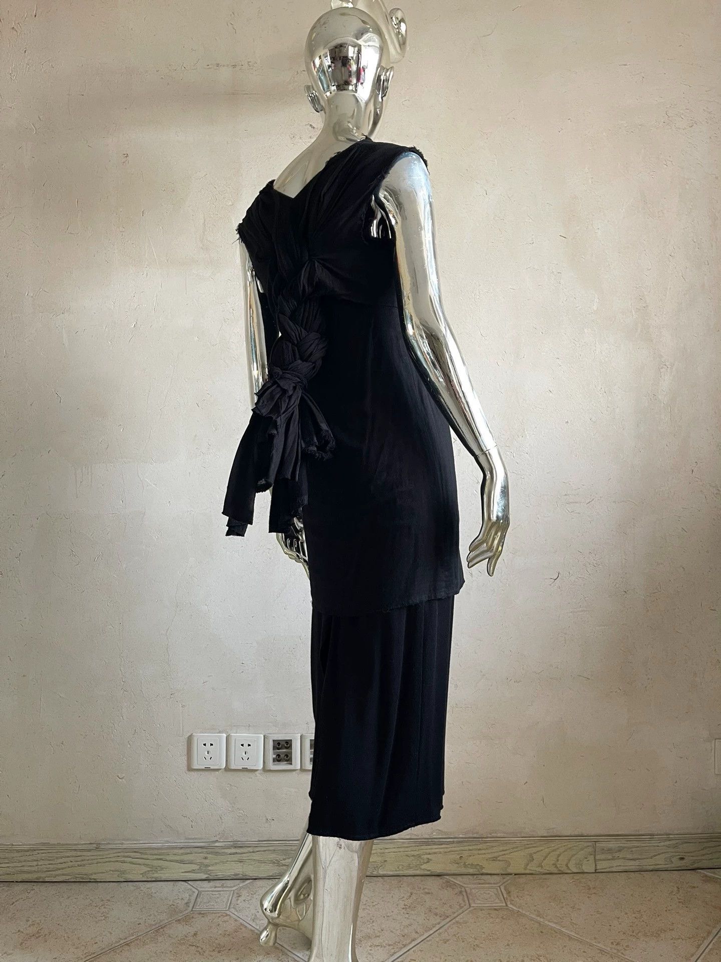 Comme des Garcons CDG Black Braided Double-Layered Dress S Size S / US 4 / IT 40 - 5 Thumbnail