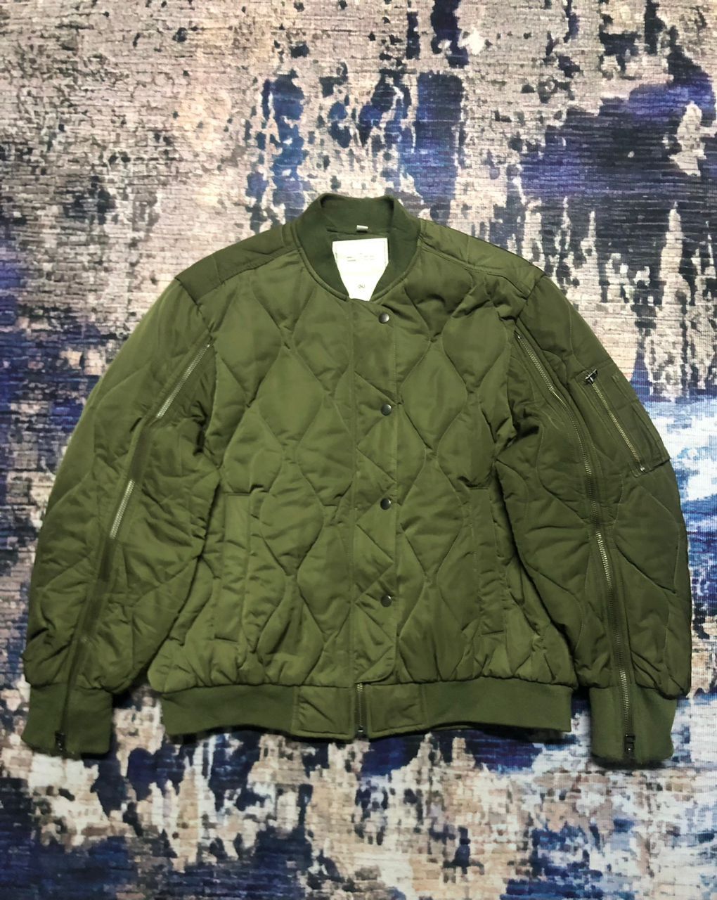 GU Gu x Rokh Quilted Bomber Jacket Zipper Sleeve Size S / US 4 / IT 40 - 2 Thumbnail