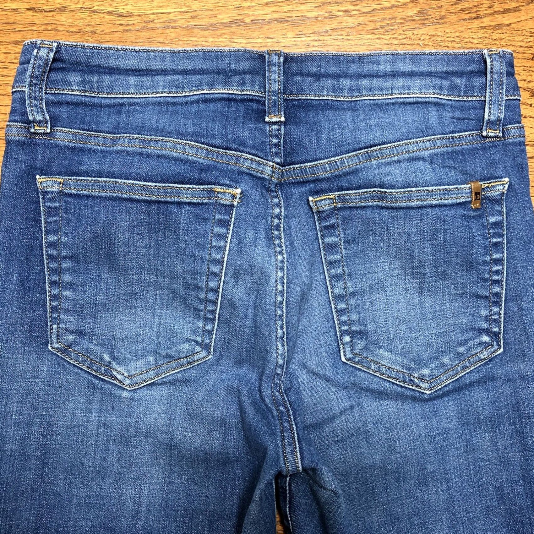 Vintage Joes Jeans Womens Jeans Skinny 5-Pocket Denim Blue High Rise 28 X 25 Inseam 25 Bohemian City College Nessa Wash Raw Hem Size 28" / US 6 / IT 42 - 3 Thumbnail