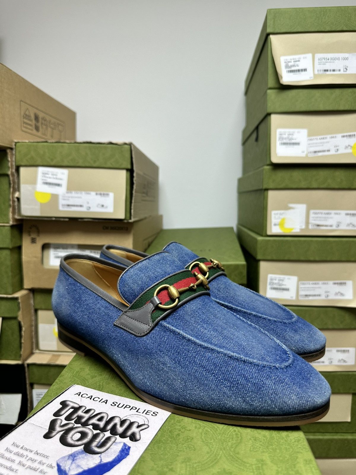 Gucci Gucci Loafer 'Denim Blue' RETAIL 950$*** - 13 US Size US 12.5 / EU 45-46 - 1 Thumbnail