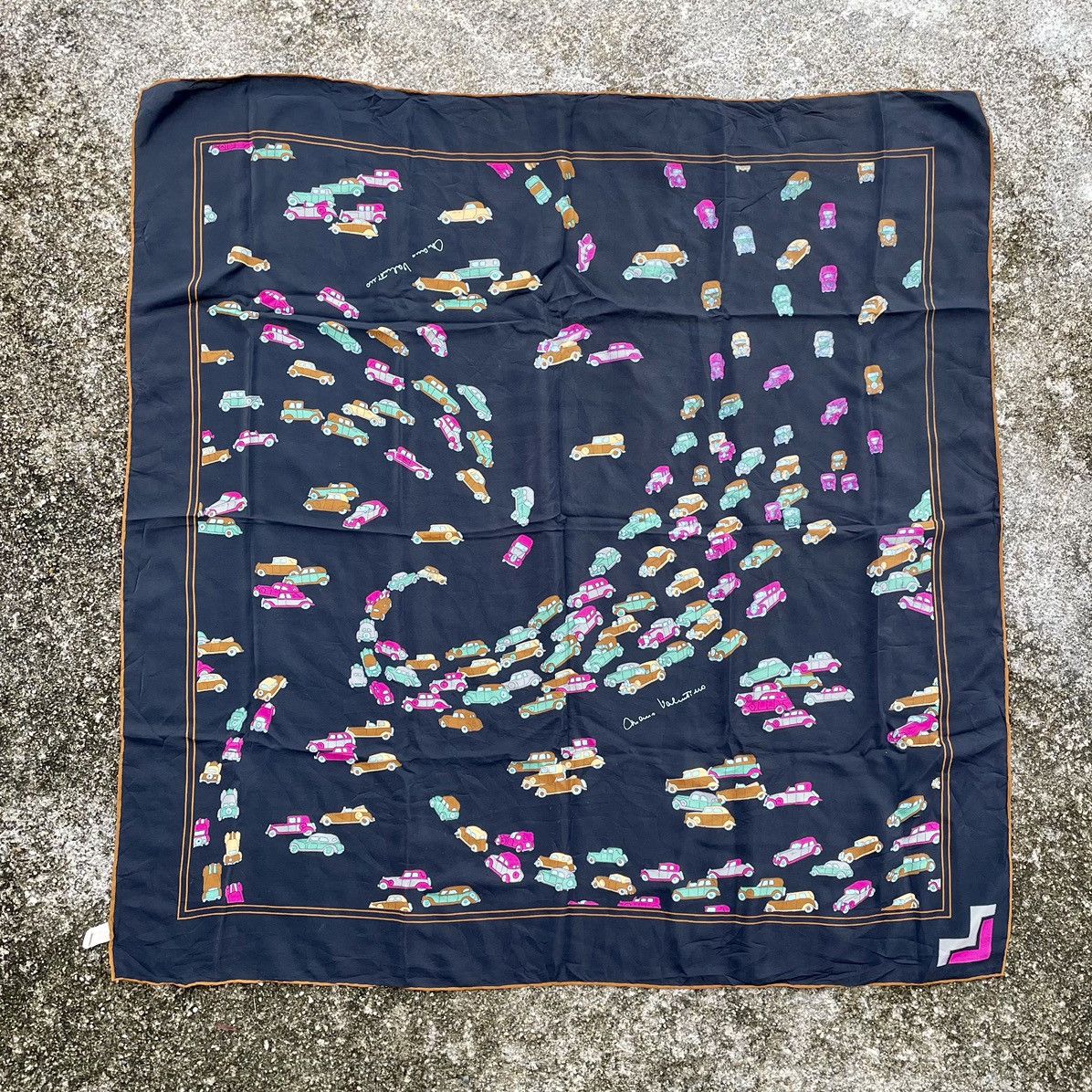 Mario Valentino Mario Valentino Silk Scarf Size ONE SIZE - 2 Thumbnail