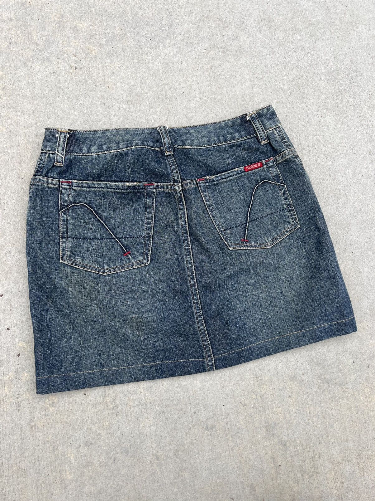 Guess 90’s 2000’s Y2K VTG Vintage Guess USA Blue Denim Mini Skirt Size 25" / US 0 / IT 36 - 1 Thumbnail