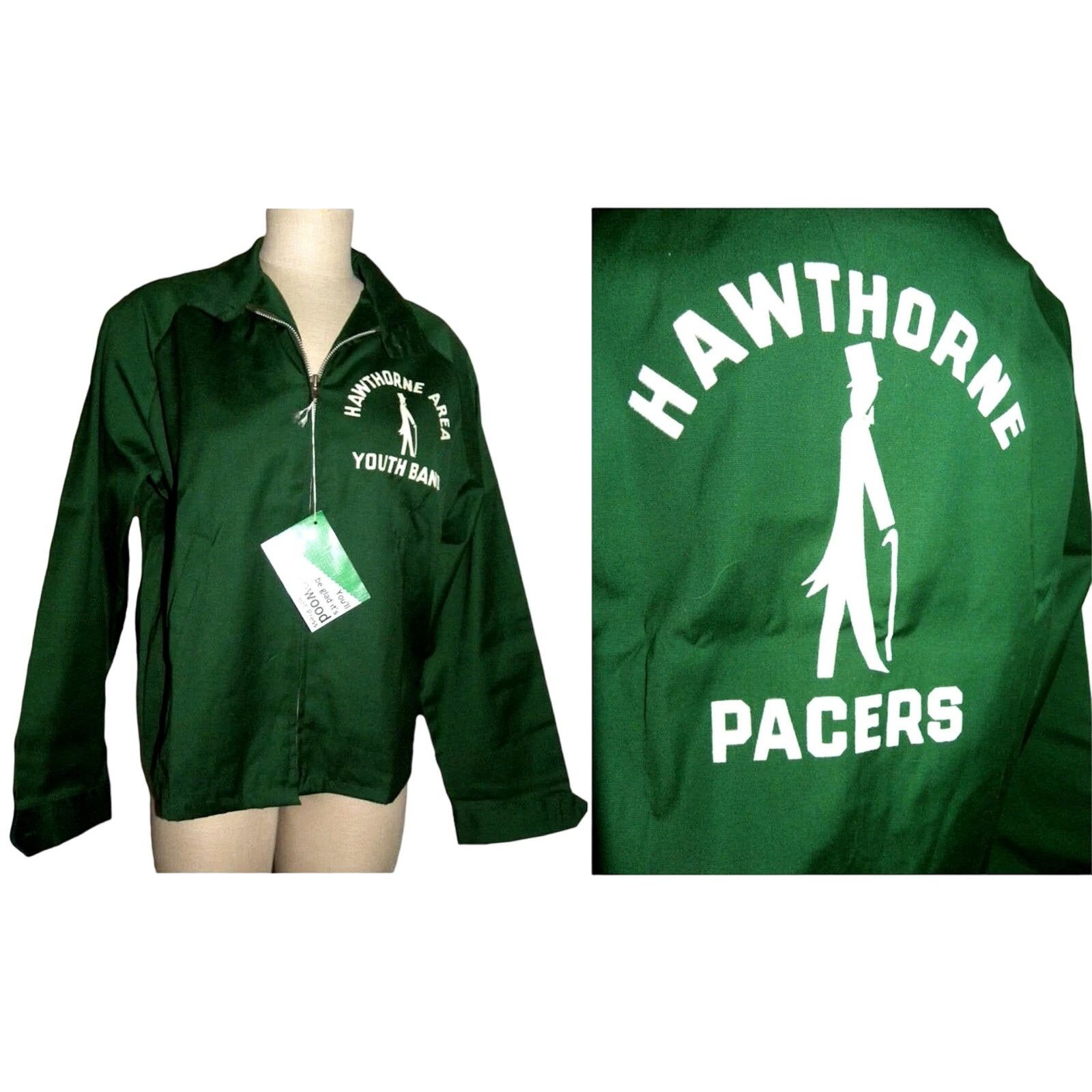 Vintage 80s FLOCKED Windbreaker Jacket | Marching Band Graphics Size US S / EU 44-46 / 1 - 1 Thumbnail