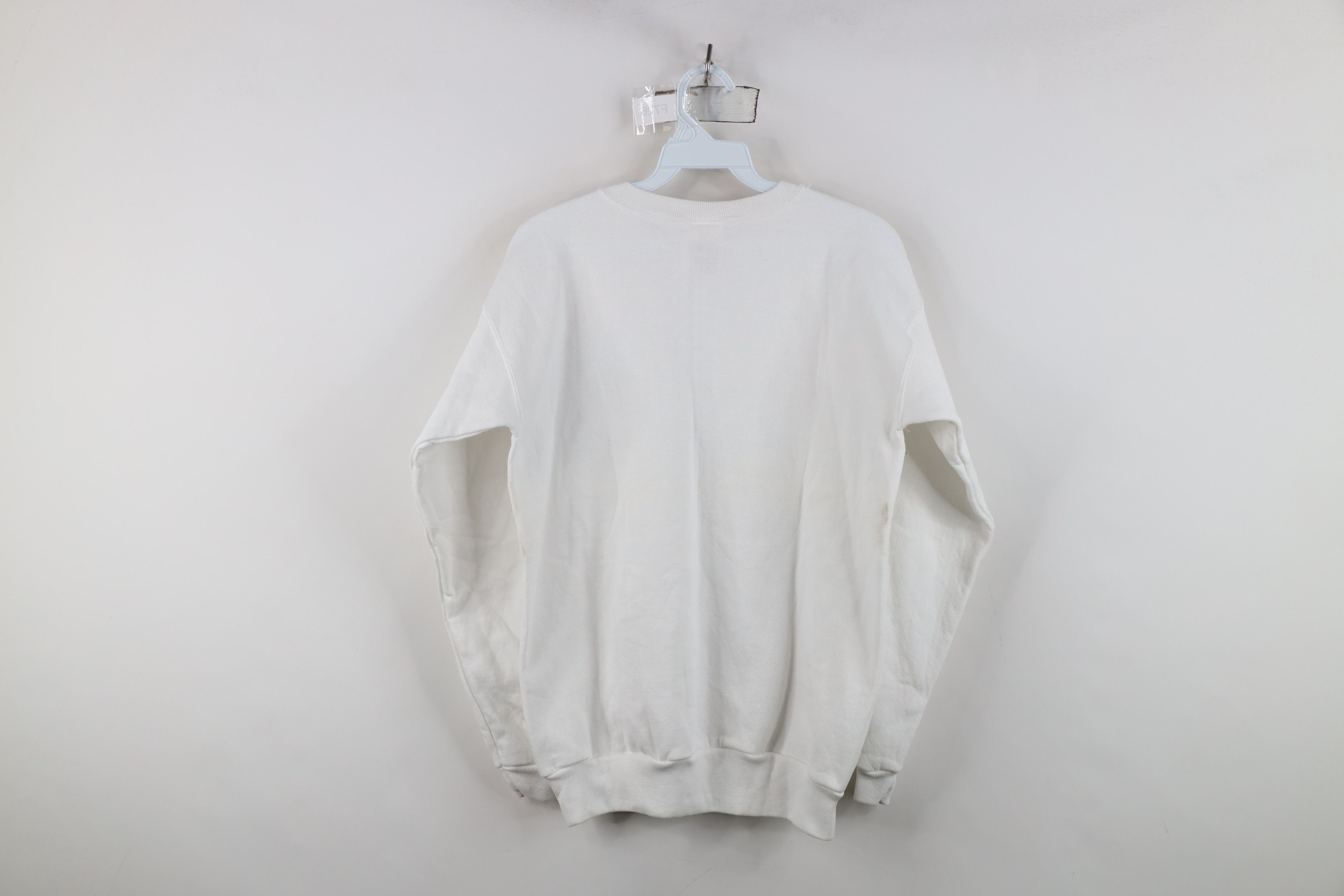 Vintage Deadstock Vintage 90s Streetwear Crewneck Sweatshirt White Size S / US 4 / IT 40 - 12 Thumbnail