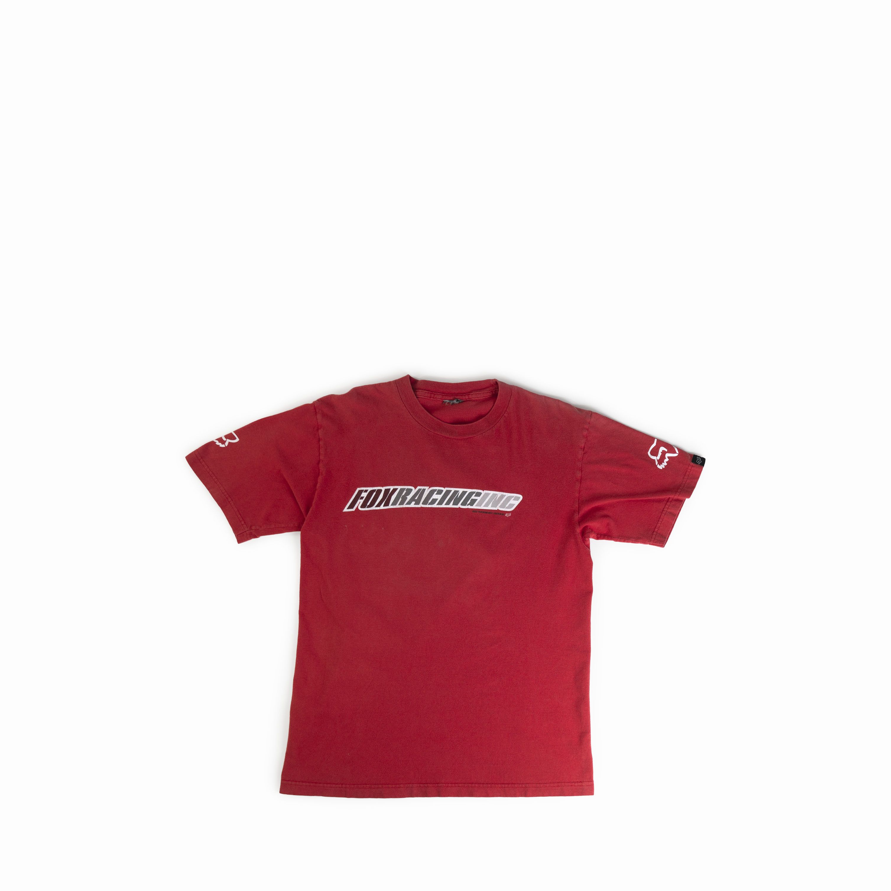 Fox Racing Vintage 2000's Fox Racing Sunfaded Tee Shirt Size US M / EU 48-50 / 2 - 1 Thumbnail