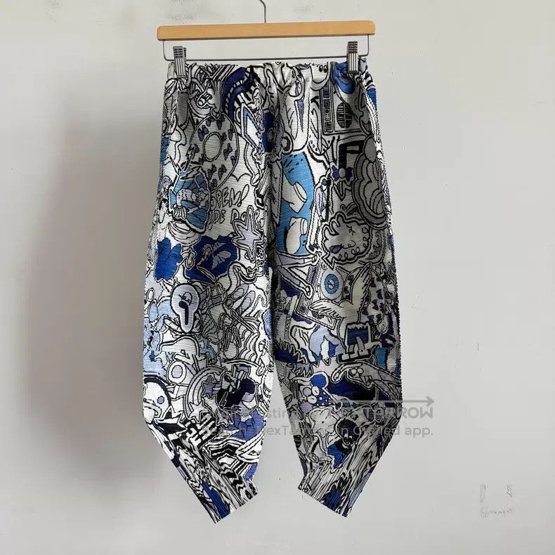 Issey Miyake Issey Miyake size:3 Color-Blocked Pants Size 22" - 2 Thumbnail