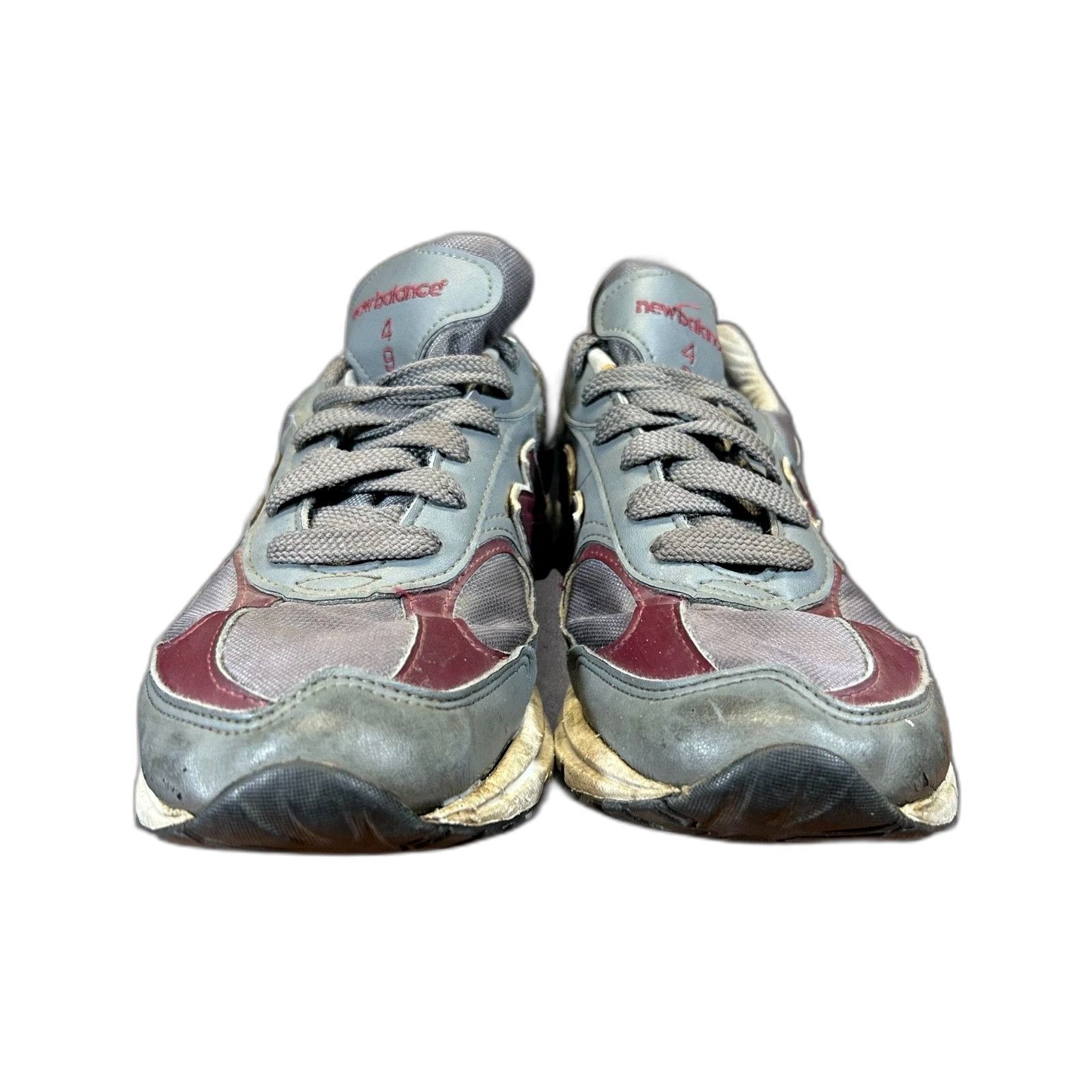 New Balance New Balance M498GB Grey Burgundy Running Walking Shoes Size Size US 7 / EU 40 - 4 Thumbnail
