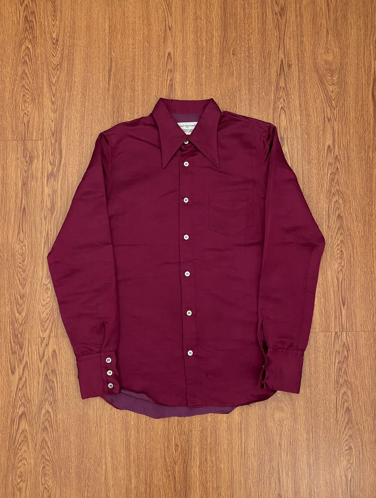 image of Masaki Matsushima Metalic Purple Shirt, Men's (Size Medium)