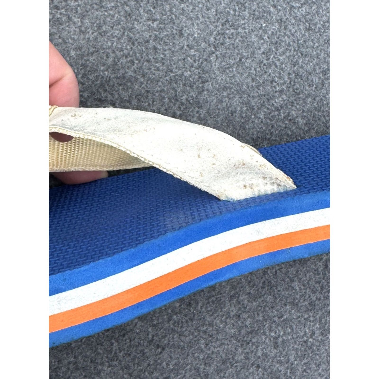 Vintage New York Mets Flip Flop Sandal 6 Blue Stadium Giveaway 1980s Womens, Women's — image 6 of 6