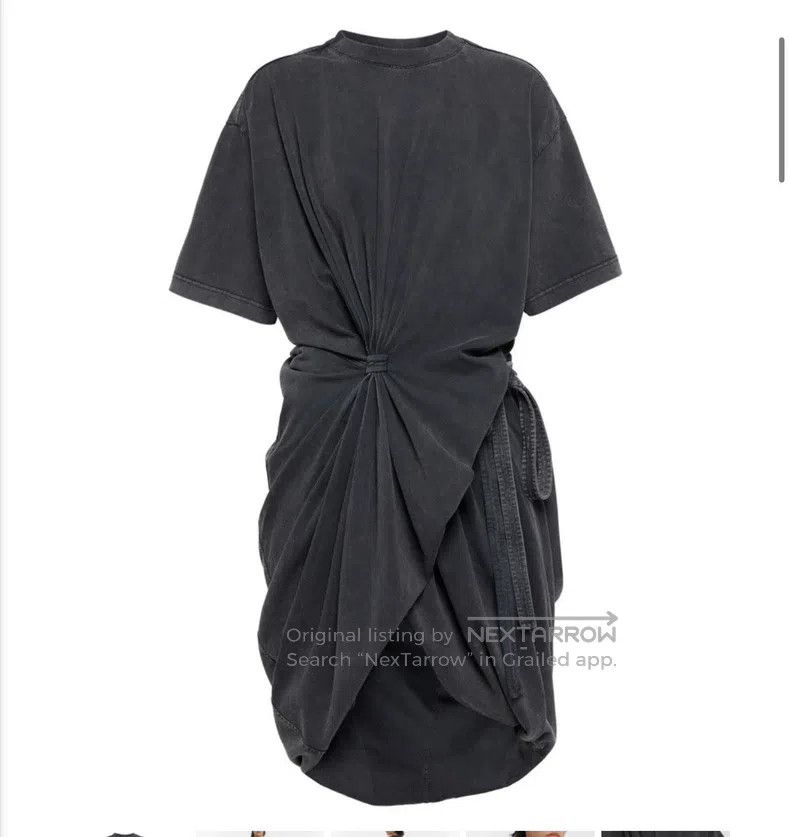 Y/Project Y/Project 36 Dark gray irregular lace-up dress Size S / US 4 / IT 40 - 1 Thumbnail