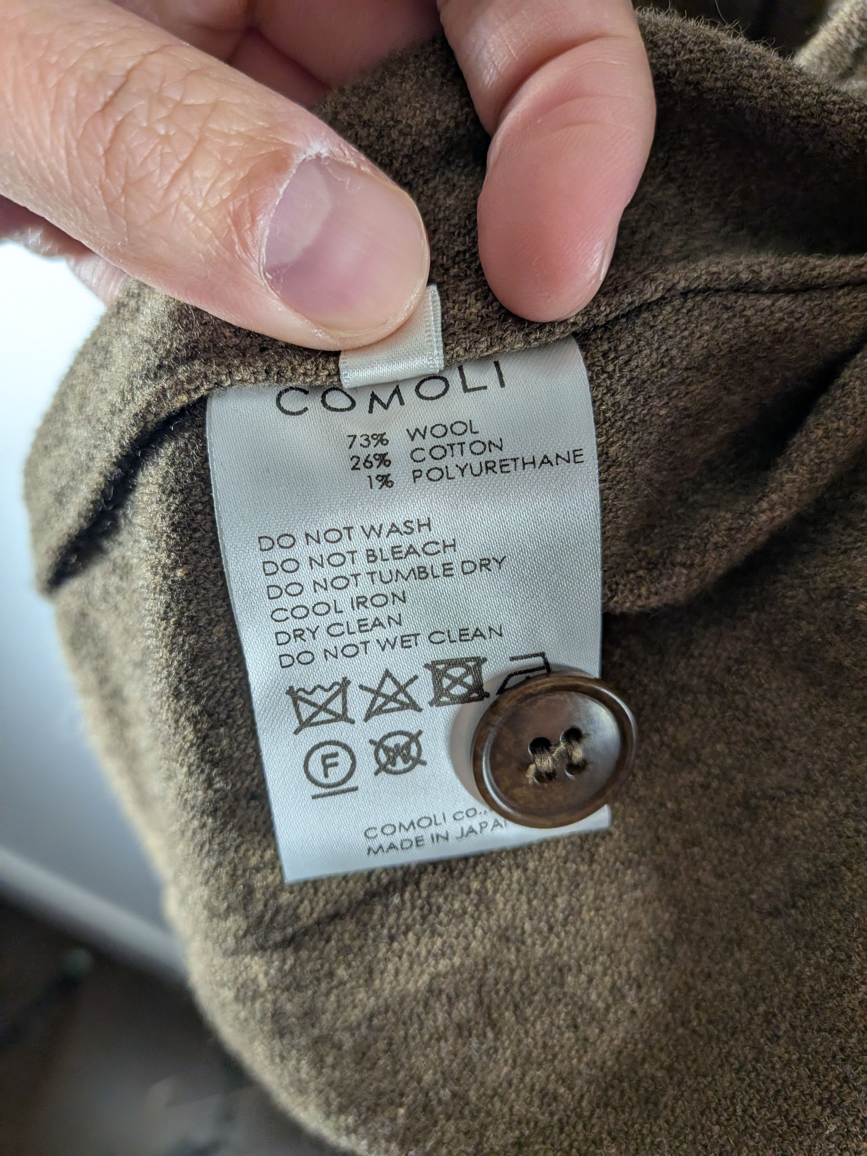 Comoli Comoli Khaki B.D.U Jacket Wool Size US M / EU 48-50 / 2 - 6 Thumbnail
