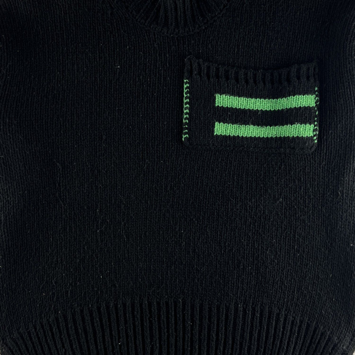 Raf Simons Raf Simons FW17 Black Uneven Wool Knit Sweater Size US L / EU 52-54 / 3 - 3 Thumbnail