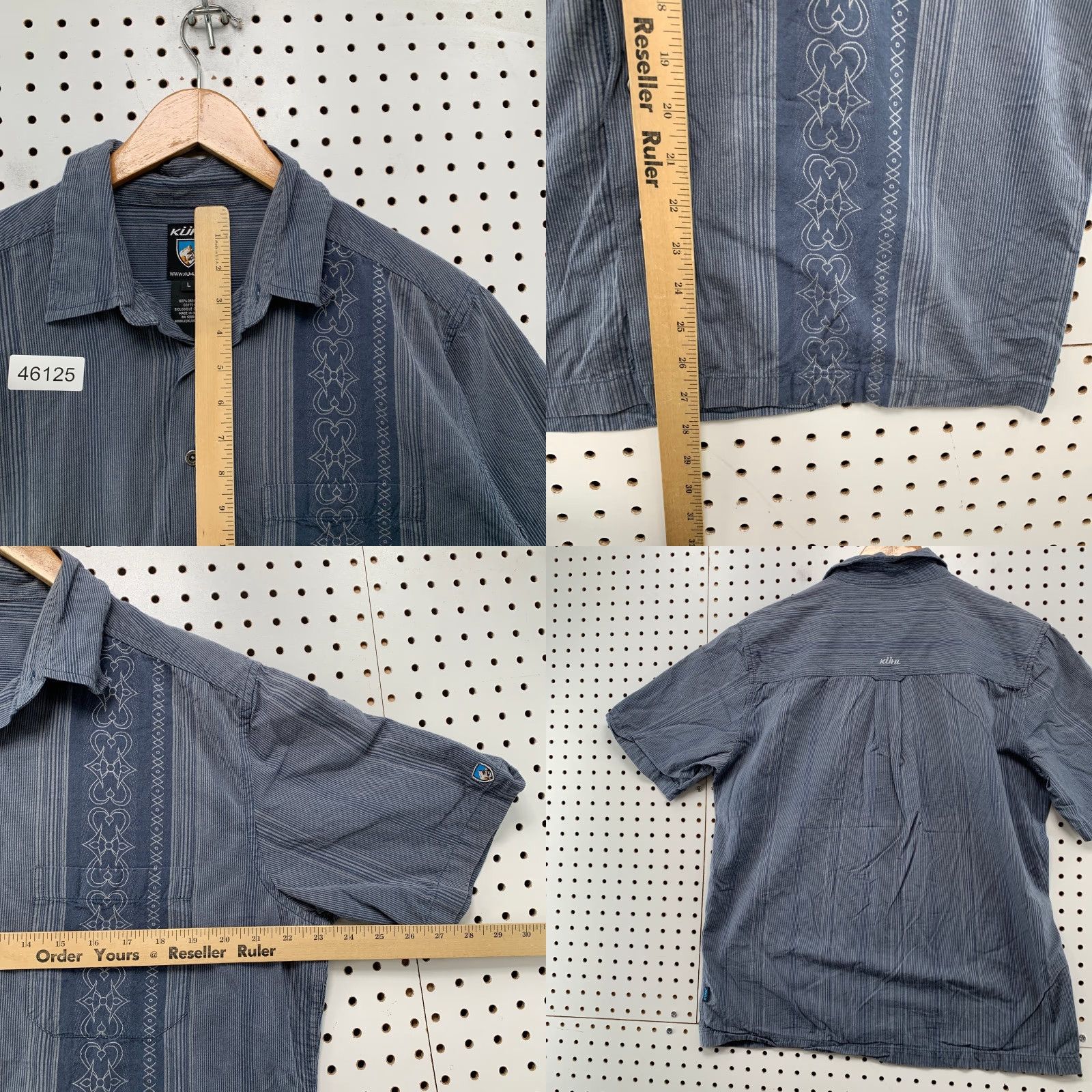 Vintage Kuhl Button Camp Shirt Mens Large Blue 100% Organic Cotton Outdoor Shirt Mens Large Blue Kuhl Button-Up Camp Shirt Outdoor 100% Organic Cotton Size US L / EU 52-54 / 3 - 8 Thumbnail