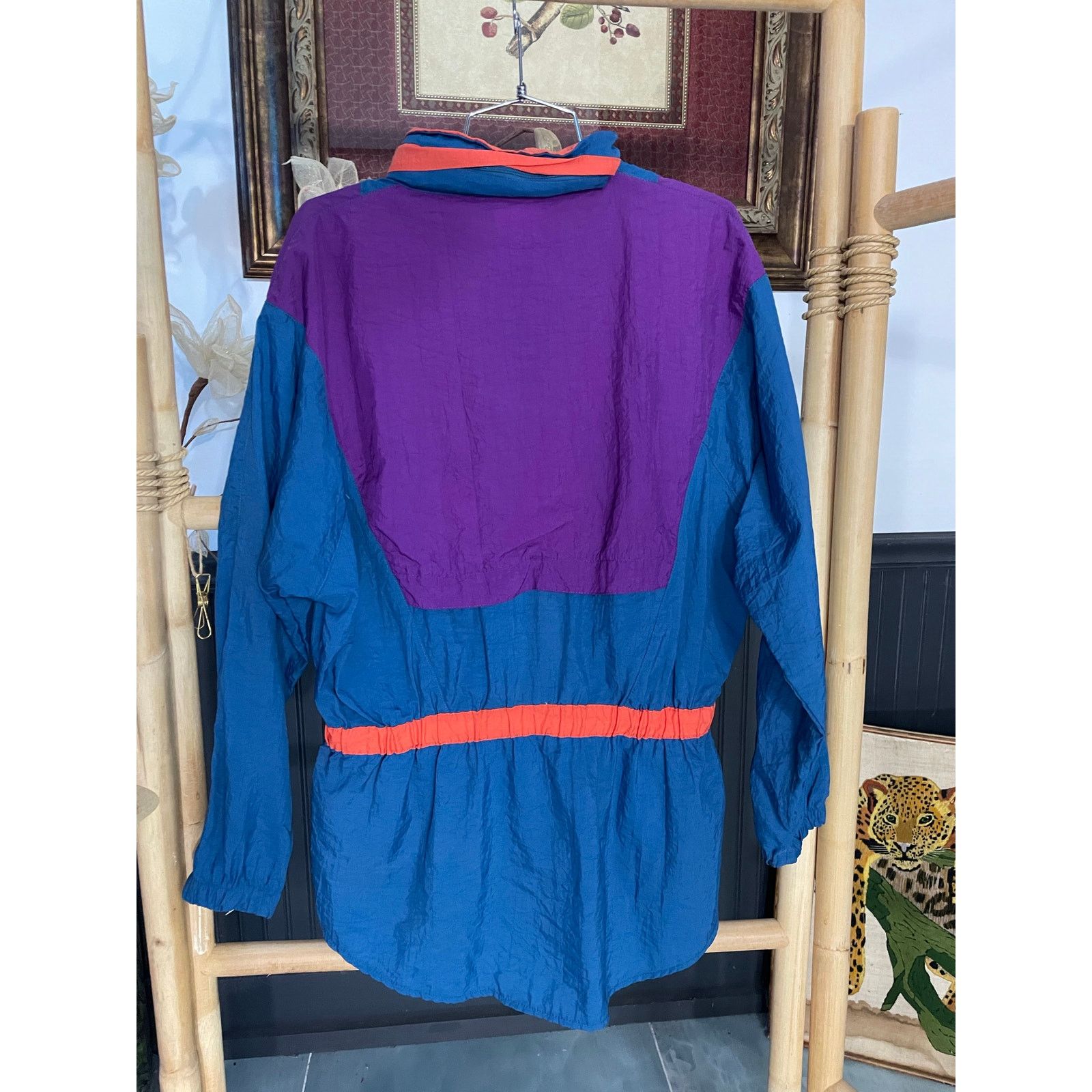 Reebok Vintage 90s Reebok Windbreaker Jacket Blue Purple M Size US M / EU 48-50 / 2 - 8 Thumbnail
