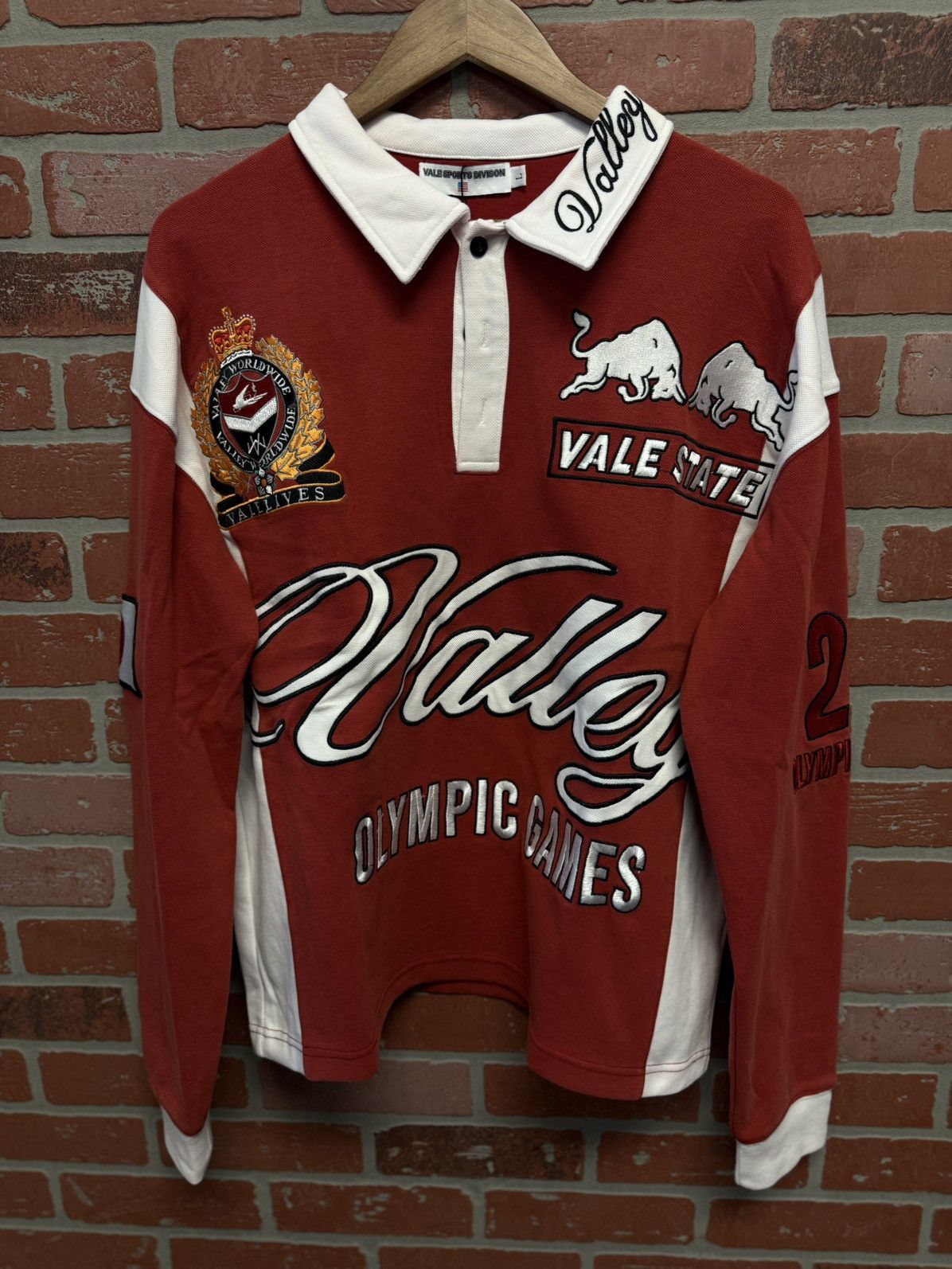 Vale Valley Olympic Rugby Long Sleeve Shirt Size Large (NEW) Size US L / EU 52-54 / 3 - 2 Thumbnail