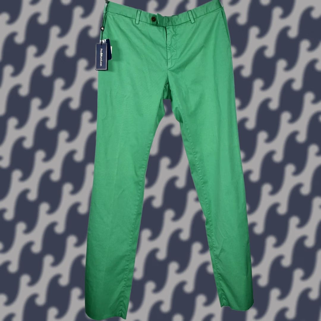 Polo Ralph Lauren Polo Ralph Lauren Polo Ralph Lauren Cotton Tapered Trousers Green Stretch-Cotton W34 Pants Classic Mens Casual Chino 90s Retro Size US S / EU 44-46 / 1 - 1 Thumbnail