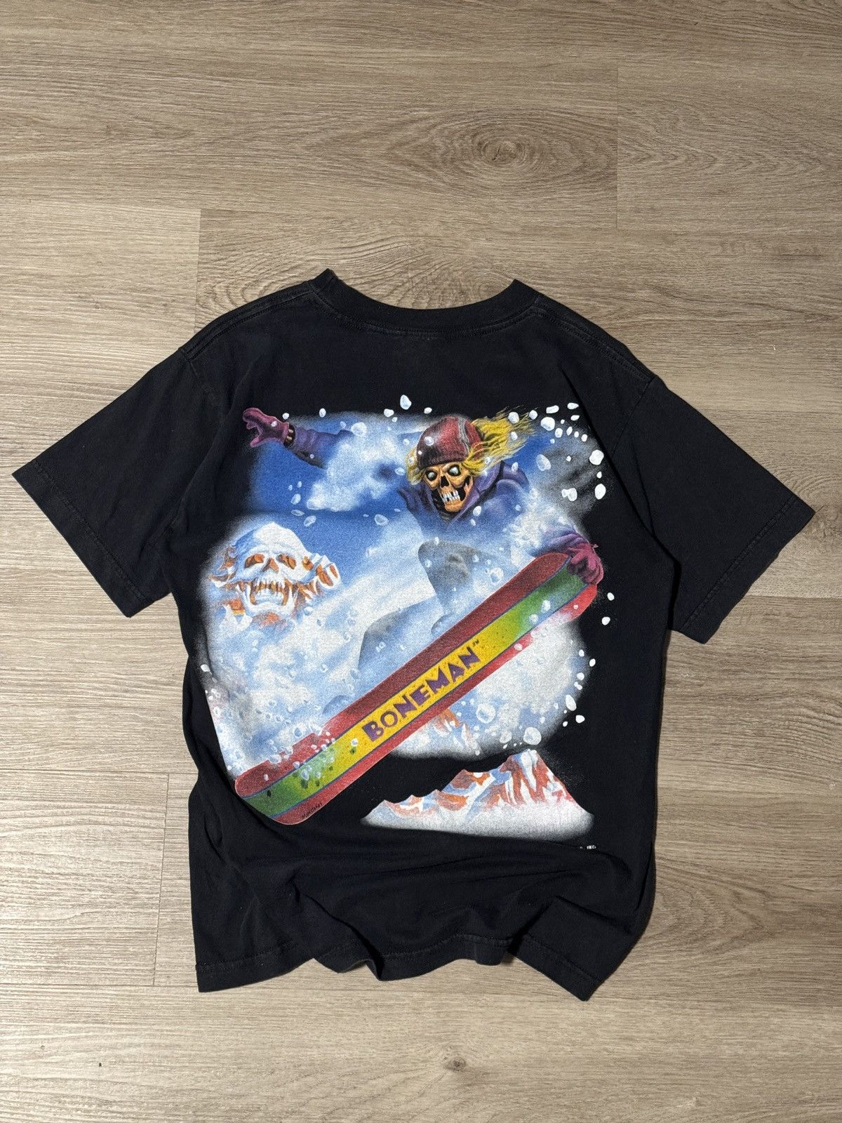 Other Vintage Boneman Snowboard Tee Size US M / EU 48-50 / 2 - 2 Thumbnail