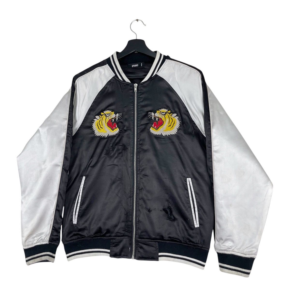 Japanese Brand Spinns Sukajan Tigers Distressed Jacket Size US M / EU 48-50 / 2 - 4 Thumbnail