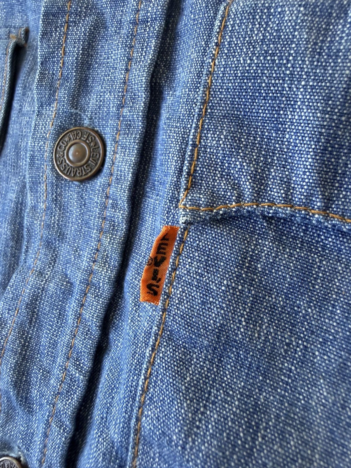 Levi's 1970s Levi’s Orange Tab Denim Western Overshirt Chore Jacket Size US XL / EU 56 / 4 - 5 Thumbnail