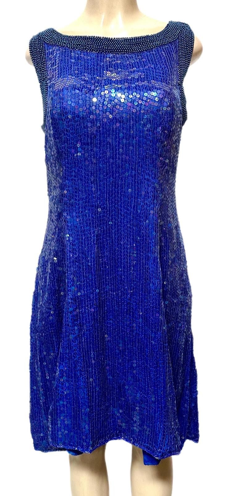 Other Sequin Dress Royal Blue size 16 Size XXL / US 16-18 / IT 52-54 - 1 Preview