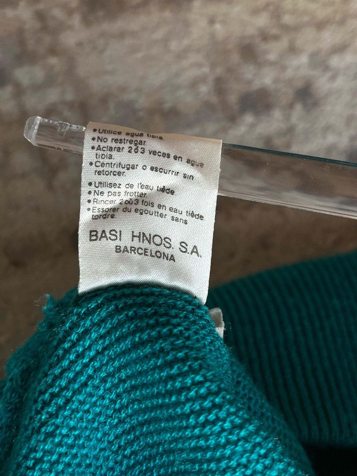Lacoste Lacoste Vintage 90s Deadstock V Neck Aqua Blue Sweater Size US L / EU 52-54 / 3 - 5 Thumbnail