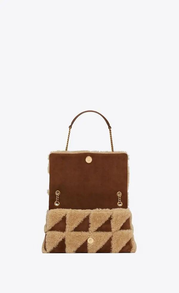Saint Laurent Paris o1bcso1str0325 Size:OS/Jamie Shearling in Natural/Beige Size ONE SIZE - 3 Thumbnail