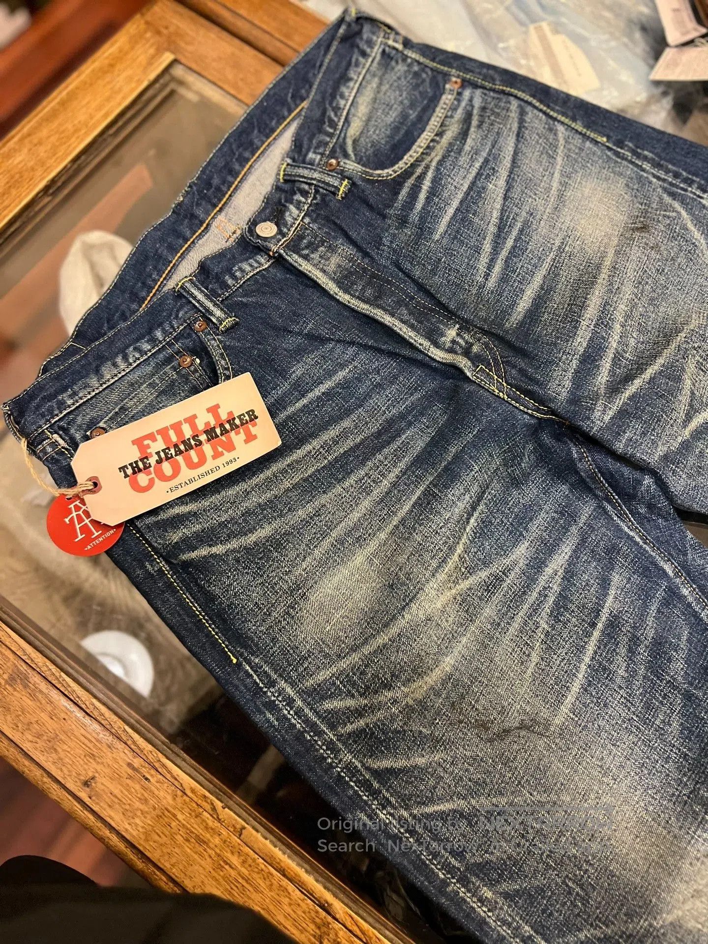 Full Count & Co. Original Straight Denim from Full Count. Size US 32 / EU 48 - 3 Thumbnail