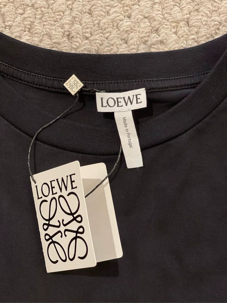 Loewe LOEWE Black floral perforated Logo short sleeve T-shirt Size M / US 6-8 / IT 42-44 - 7 Thumbnail