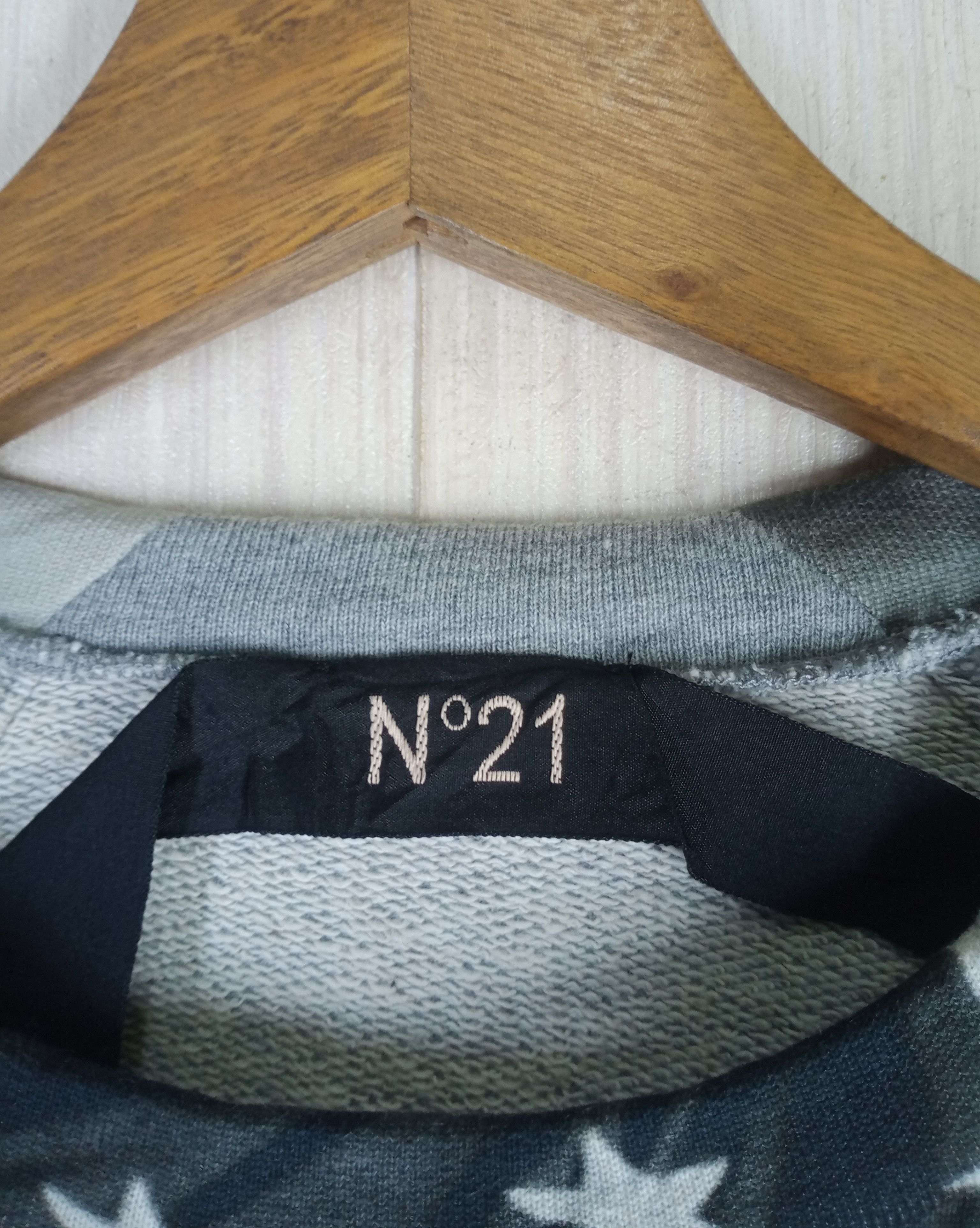 N21 N21 Numero Ventuno Black and White American Flag Sweatshirt Size US S / EU 44-46 / 1 - 6 Thumbnail
