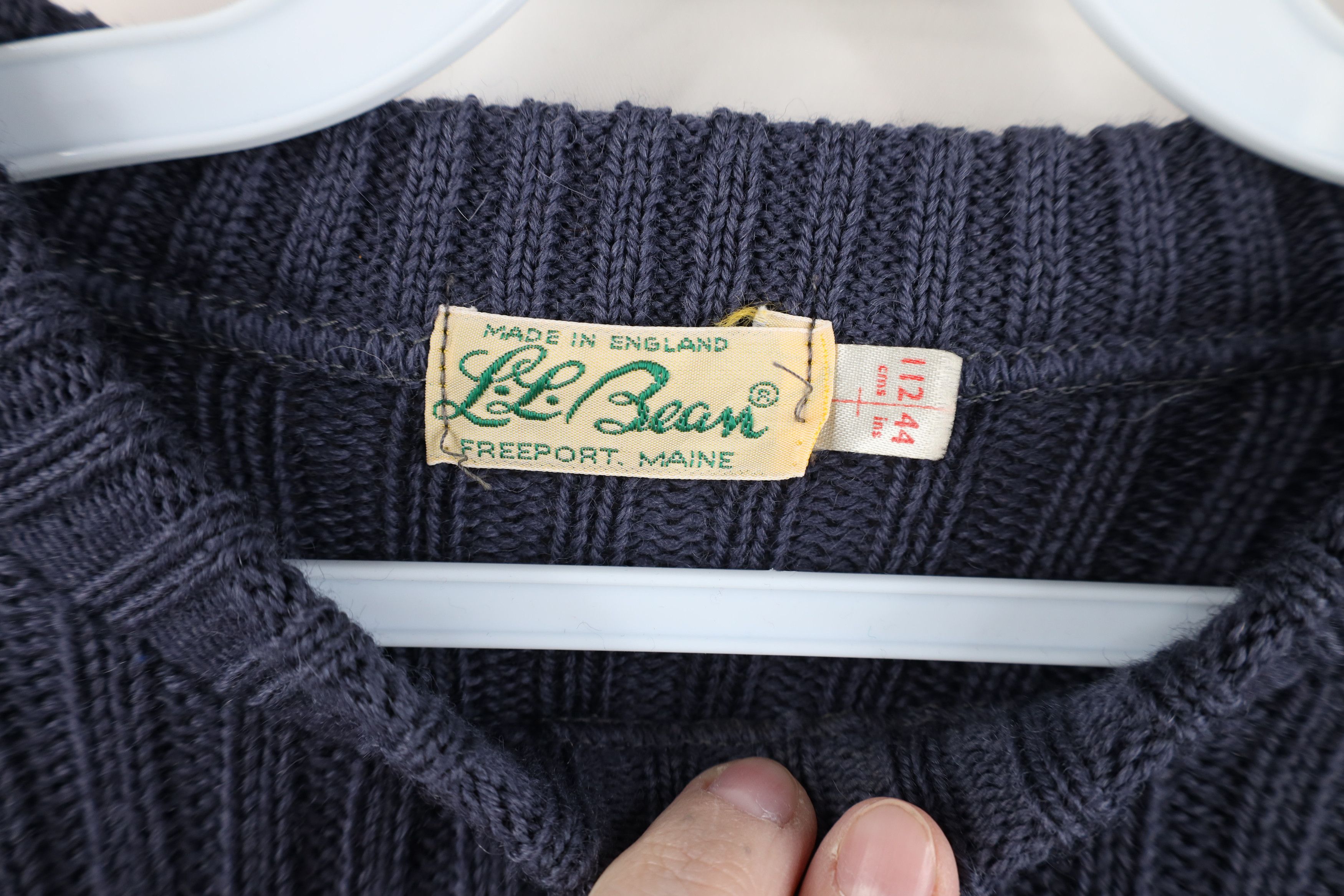 L.L. Bean Vintage 70s LL Bean Wool Ribbed Knit Commando Sweater USA Size US XXL / EU 58 / 5 - 10 Thumbnail