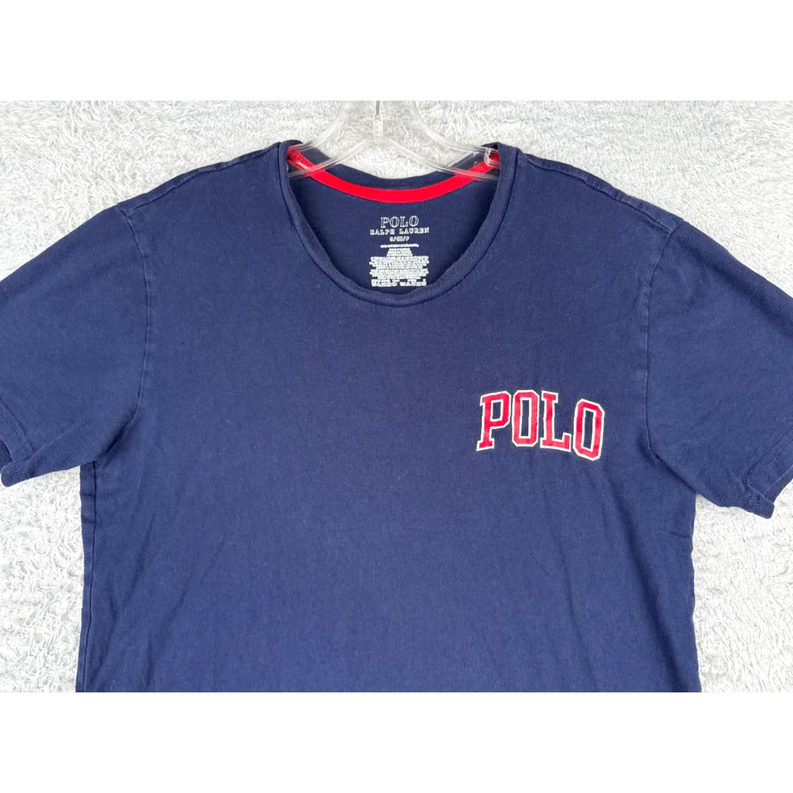 Ralph Lauren Polo Ralph Lauren Shirt Men Small Blue Crew Neck Short Sleeve 100% Cotton READ Size US S / EU 44-46 / 1 - 4 Thumbnail