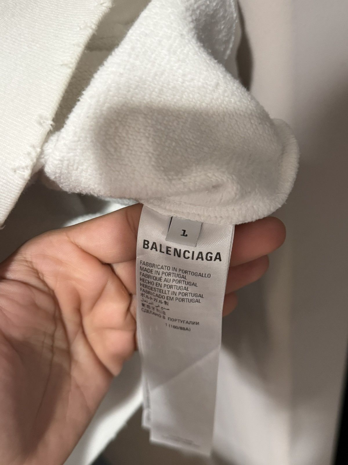 Balenciaga Balenciaga Hoodie White (Fits S-M) Size US M / EU 48-50 / 2 - 5 Thumbnail