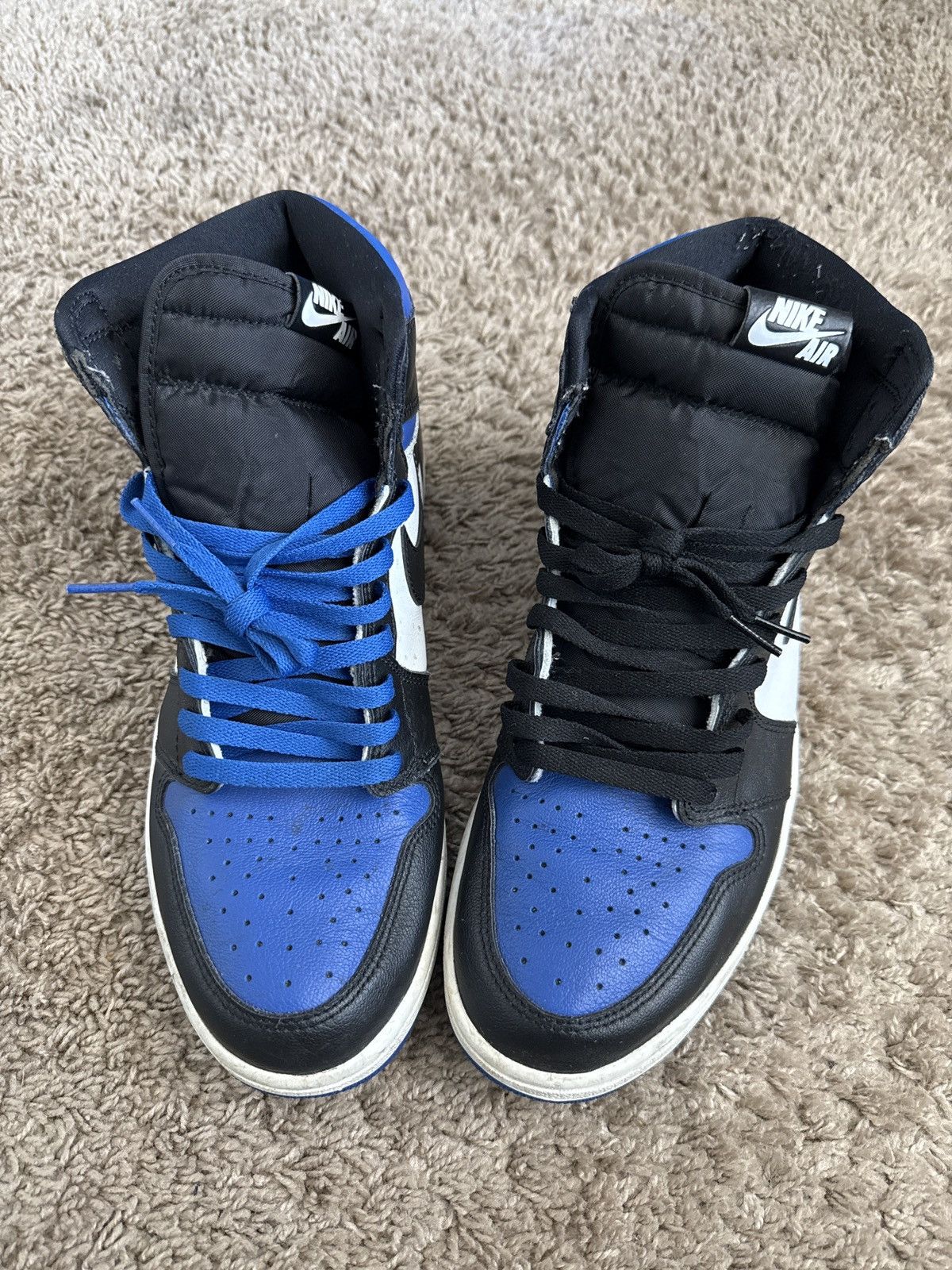 Jordan Brand Jordan 1 Retro “Royal Toe” Size US 12 / EU 45 - 5 Thumbnail