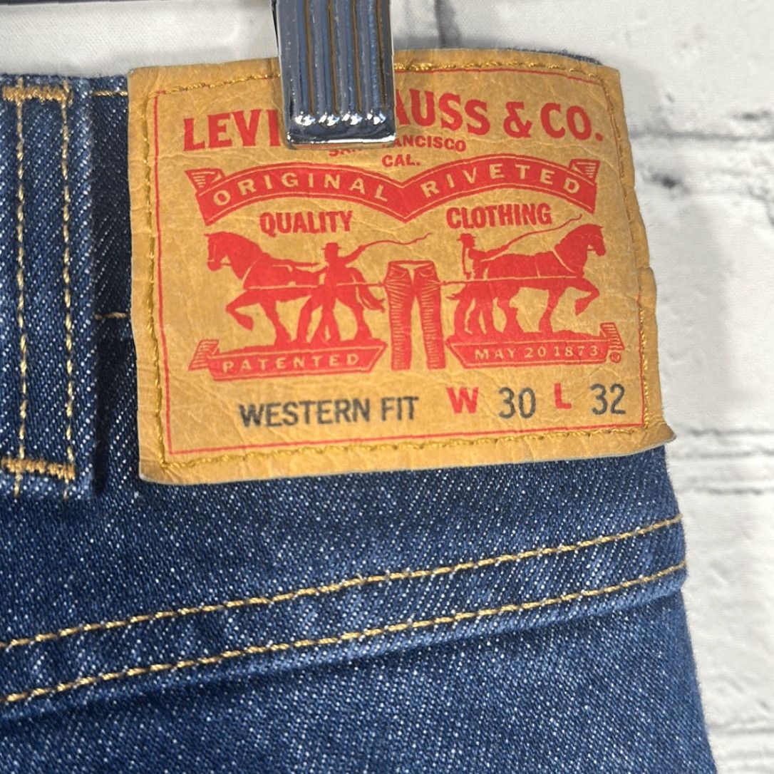 Levi's Levi’s Workwear Jeans Mens Dark Wash W30 L32 Strong Denim Straight Blue 30" Inseam Regular Denim Jeans Men's Workwear Mens Blue 30 32 Levi’s Size US 30 / EU 46 - 3 Thumbnail
