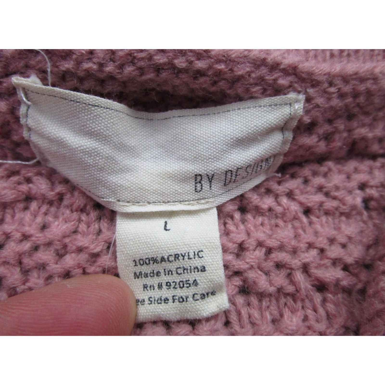 Vintage By Design Cardigan Sweater Womens L Pink Knit Button Top Academia Fairy Preppy Size L / US 10 / IT 46 - 5 Thumbnail