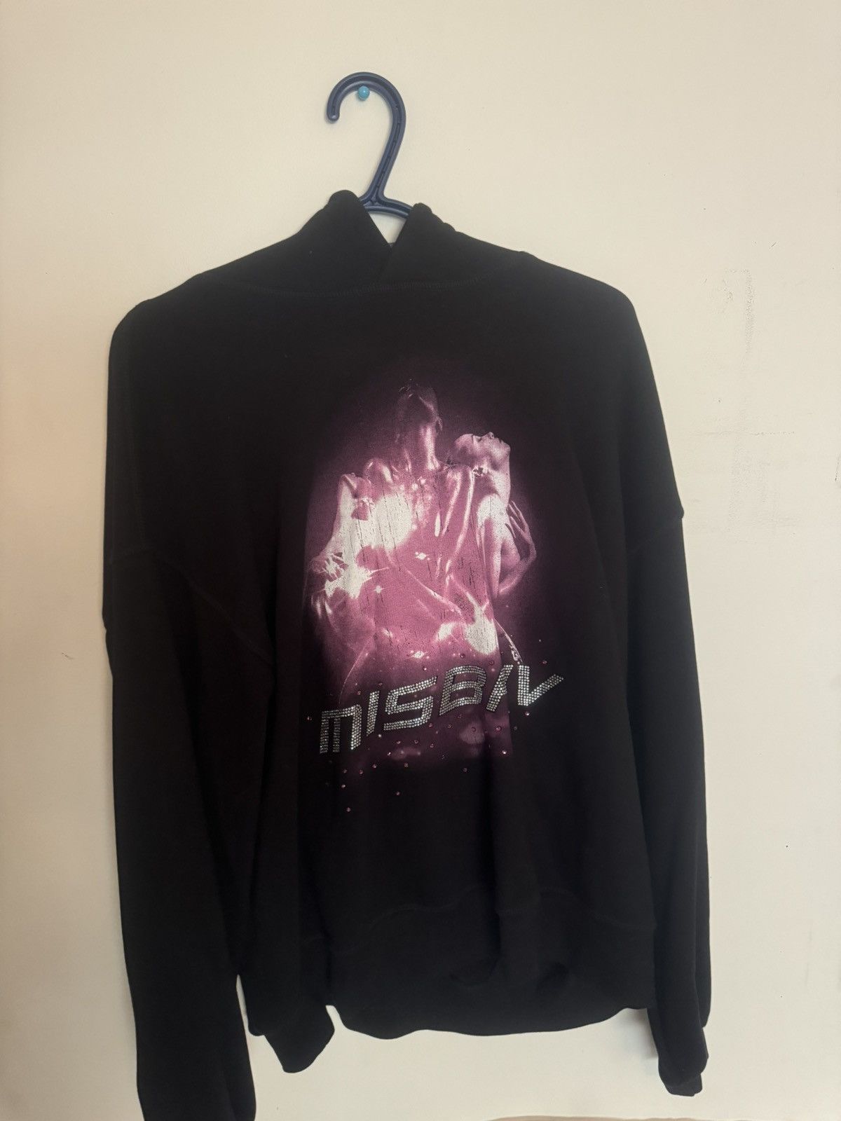 Misbhv rhinestone hoodie sale
