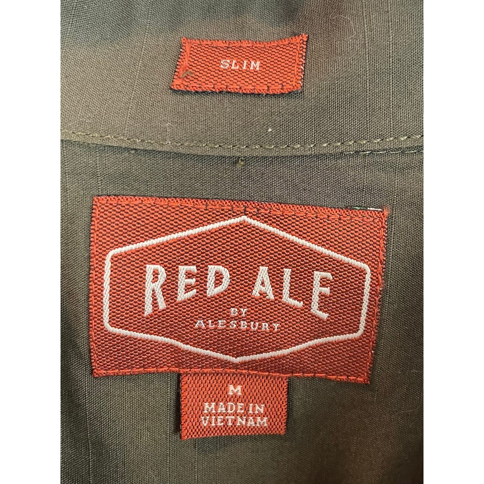 Other Red Ale Olive Button Up, Size M Size US M / EU 48-50 / 2 - 4 Thumbnail