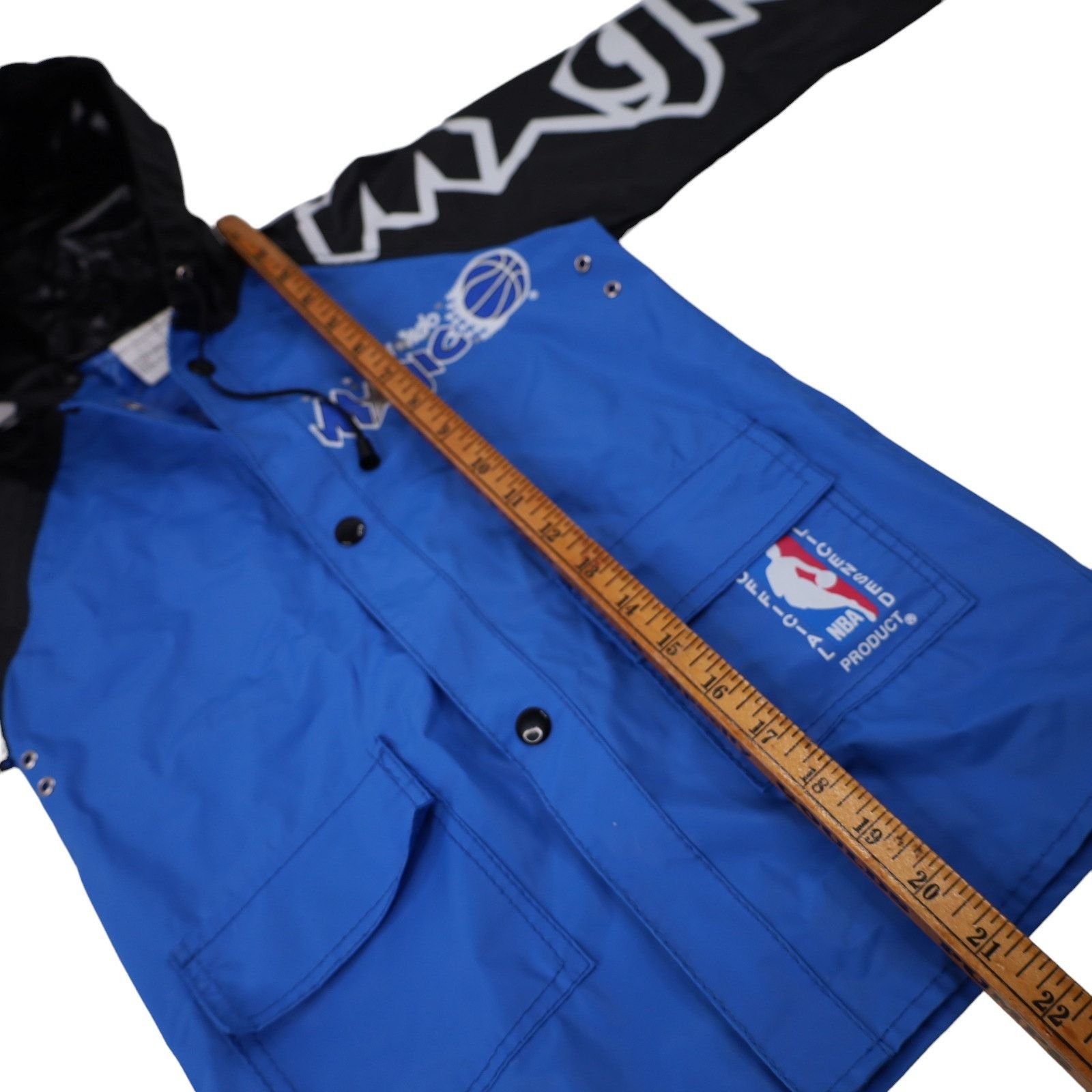 NBA × Vintage Vintage Orland Magic Basketball PVC Rain Jacket Size US XXS / EU 40 - 8 Thumbnail