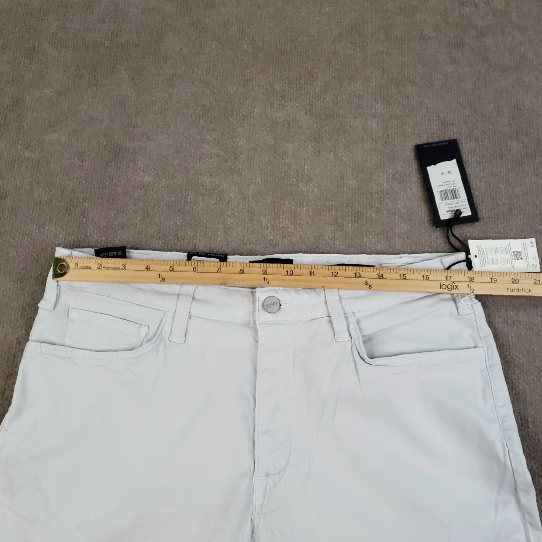 Vintage 34 Heritage Chino Pants Men's 36x28 Gray Classic Stretch Casual Regular Fit Size US 32 / EU 48 - 5 Thumbnail